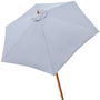 Color Baby Parasol Terraza 300 cm Mástil Madera 4,8 cm Gris