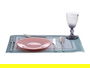 VIVALTO Plato Vidrio 21 cm Rosa Pastel para Mesa (Set de 24)