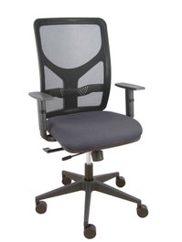 PIQUERAS Y CRESPO Silla de oficina Motilla con mecanismo Sincro/Traslack Gris oscuro
