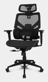DRIFT DRAIR400 Silla para Videojuegos Ergonómica de Malla Transpirable, Respaldo Reclinable hasta 135°, Reposabrazos 4D, Negro