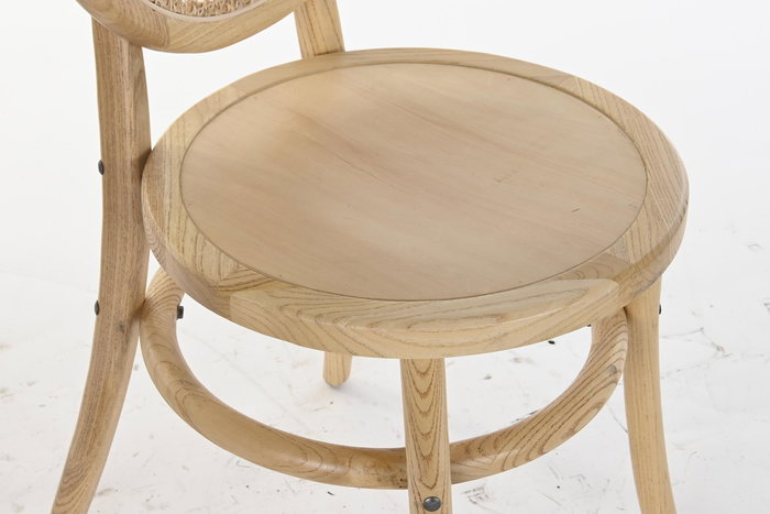 DKD Home Decor Silla Horeca Olmo y Ratán Marrón Claro 43 x 89 x 43 cm (2 Unidades)