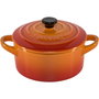 Le Creuset Juego de 4 Mini Cazuelas Cerámicas con Tapa Naranja