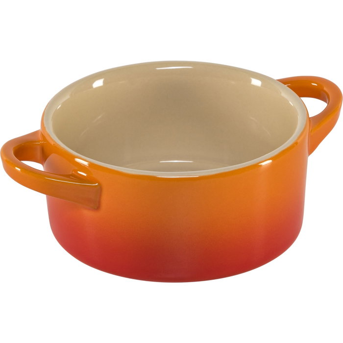 Le Creuset Juego de 4 Mini Cazuelas Cerámicas con Tapa Naranja