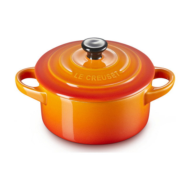 Le Creuset Mini Braeterset 4x1 con Tapa 10x5cm Color Naranja Cerámico