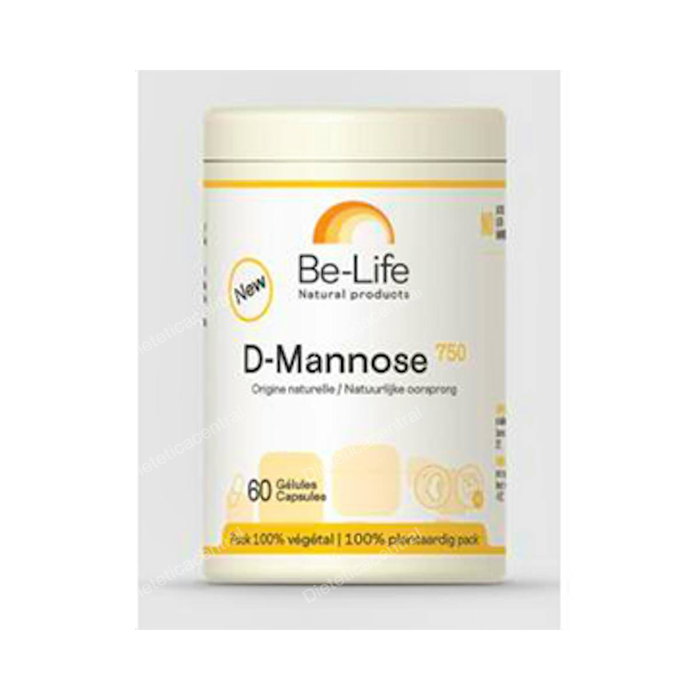 BE-LIFE D-Manosa 750 mg 60 Cápsulas - Suplemento Alimenticio BE-LIFE D-Manosa 750 mg 60 Cápsulas - Suplemento Alimenticio
