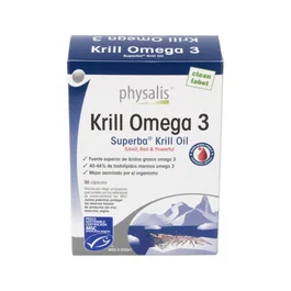 PHYSALIS Krill Omega 3 Aceite de Krill 30 Cápsulas