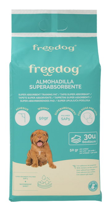 Freedog Empapador Super Absorbente 60 x 60 (30 Unidades) Freedog Empapador Super Absorbente 60 x 60 (30 Unidades)
