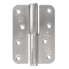 HERRAJES ALK Pernio Inox Canto Redondo 120-86-3 Mano Izquierda