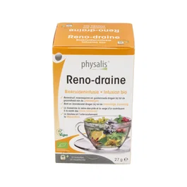 PHYSALIS Reno-Draine Infusion 20Filtros Bio - Infusión Biológica para Vías Urinarias y Depuración - 20 Filtros