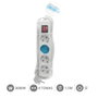 GSC Evolution Base múltiple Serie Estándar 4T con interruptor, 1,5M, Blanco