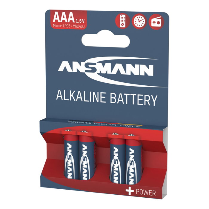 Ansmann 1x4 Alkaline Micro AAA LR 03 red-line