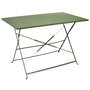 Home Deco Factory Mesa Plegable Palerme Acero Inoxidable Verde 110x70x71 cm