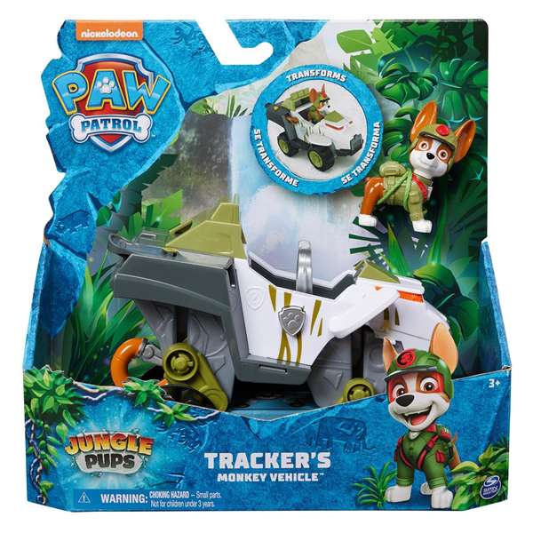 Spin Master Vehículo Paw Patrol Jungle con Figura y Modelos Surtidos