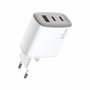 Cargador de Pared Celly UPTC1USB2USBC65 Blanco