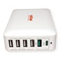 ROLINE Cargador USB de 6 puertos 60W (4x USB-A, 1x USB-C, 1x USB-A QC3.0)