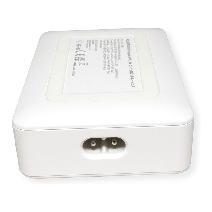 ROLINE Cargador USB de 6 puertos 60W (4x USB-A, 1x USB-C, 1x USB-A QC3.0)