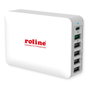 ROLINE Cargador USB de 6 puertos 60W (4x USB-A, 1x USB-C, 1x USB-A QC3.0)