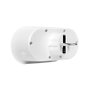 LogiLink Enchufe inteligente WiFi con 2 puertos CEE 7/3 y 2 puertos USB-A, compatible con Tuya