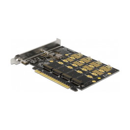 DeLOCK PCIe x16 a 4 x NVMe M.2 Interno Key M Tarjeta Adaptador - Bifurcación