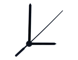 Innspiro Kit de manecillas de plástico negro para relojes