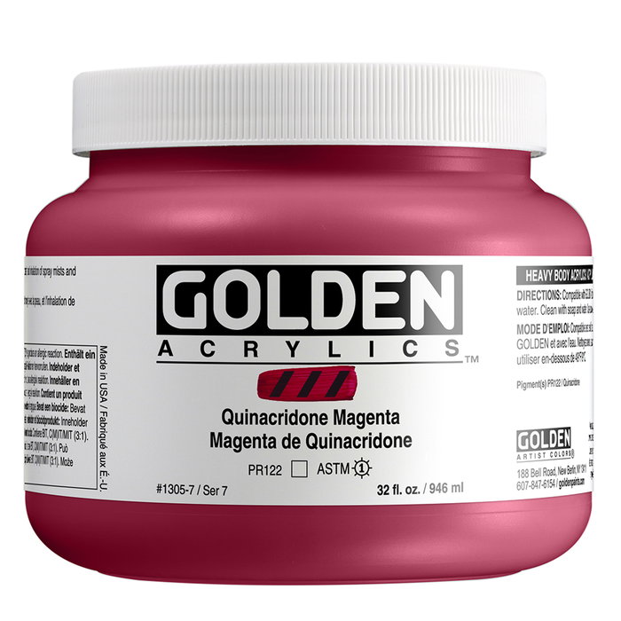 Golden Heavy Body Quinacridona Magenta 946 ml Golden Heavy Body Quinacridona Magenta 946 ml