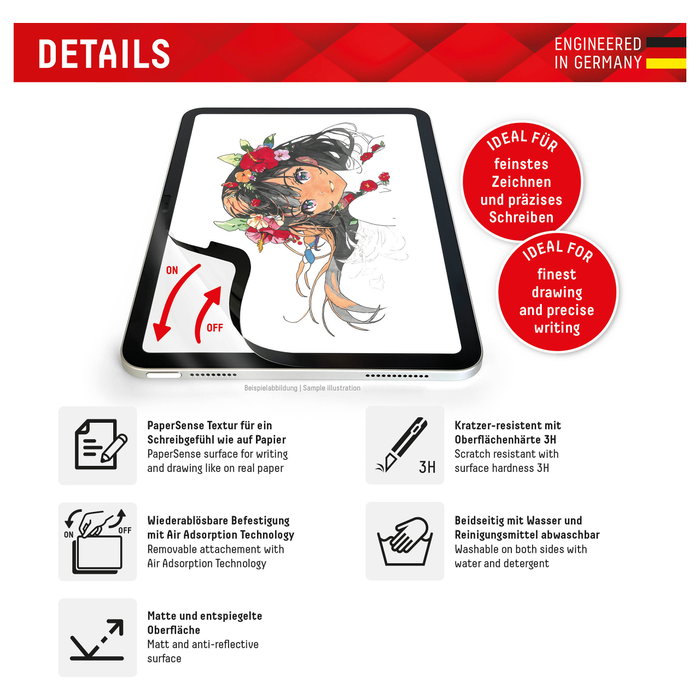 Displex PaperSense Schutzfolie para iPad Pro/Air 13 pulgadas (2024/25)