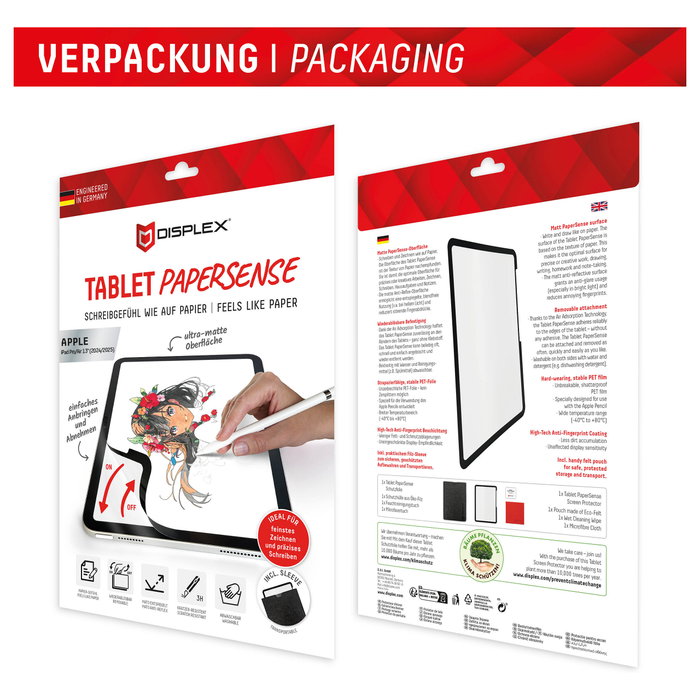 Displex PaperSense Schutzfolie para iPad Pro/Air 13 pulgadas (2024/25)