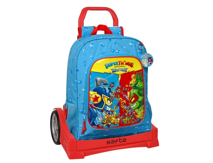 Safta Mochila con Carro Superthings Rescue Force Azul
