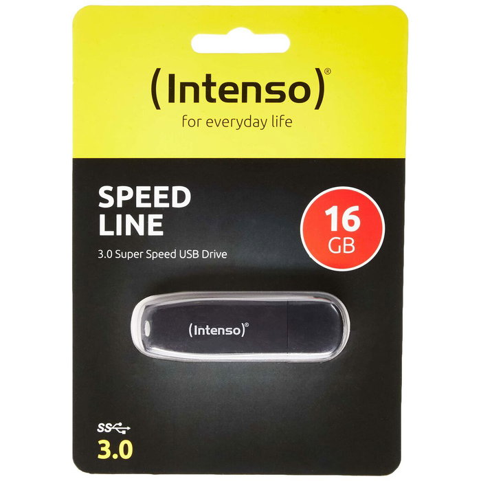 Intenso Speed Line 16GB USB 3.2 Gen 1x1 Negro Intenso Speed Line 16GB USB 3.2 Gen 1x1 Negro