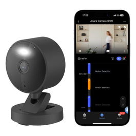 Aqara Camera G100 Select Cámara de Seguridad IP WiFi 6 Interior/Exterior 2K Cubo Negro, 2304x1296px, Visión Nocturna, Bluetooth, Montaje Techo/Pared