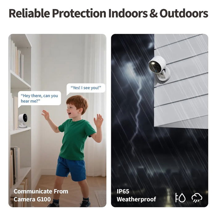 Aqara Camera G100 Select Cámara de Seguridad IP WiFi 6 Interior/Exterior 2K Cubo Negro, 2304x1296px, Visión Nocturna, Bluetooth, Montaje Techo/Pared