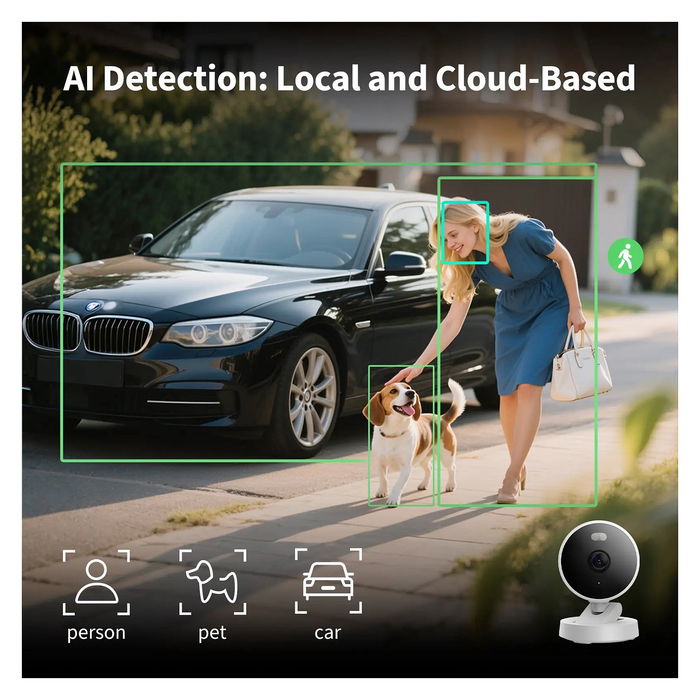 Aqara Camera G100 Select Cámara de Seguridad IP WiFi 6 Interior/Exterior 2K Cubo Negro, 2304x1296px, Visión Nocturna, Bluetooth, Montaje Techo/Pared