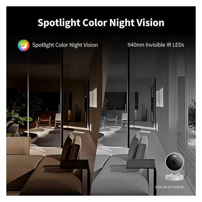 Aqara Camera G100 Select Cámara de Seguridad IP WiFi 6 Interior/Exterior 2K Cubo Negro, 2304x1296px, Visión Nocturna, Bluetooth, Montaje Techo/Pared