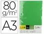 Liderpapel Papel Color DIN A3 80 g Verde Intenso, 500 Hojas