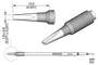 JBC TOOLS Punta de Soldadura Destornillador Prolongado 1,8x0,8mm