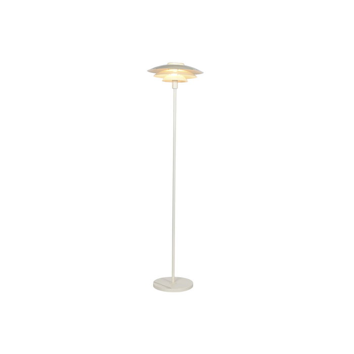 DKD Home Decor Lámpara de Pie de Metal Blanco 38x38x155 cm DKD Home Decor Lámpara de Pie de Metal Blanco 38x38x155 cm