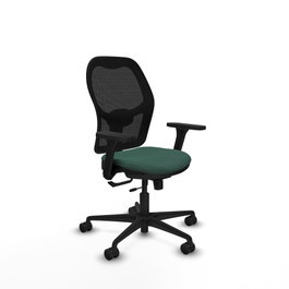 PIQUERAS Y CRESPO Silla de oficina Jorquera con mecanismo Sincro/Traslack Verde botella