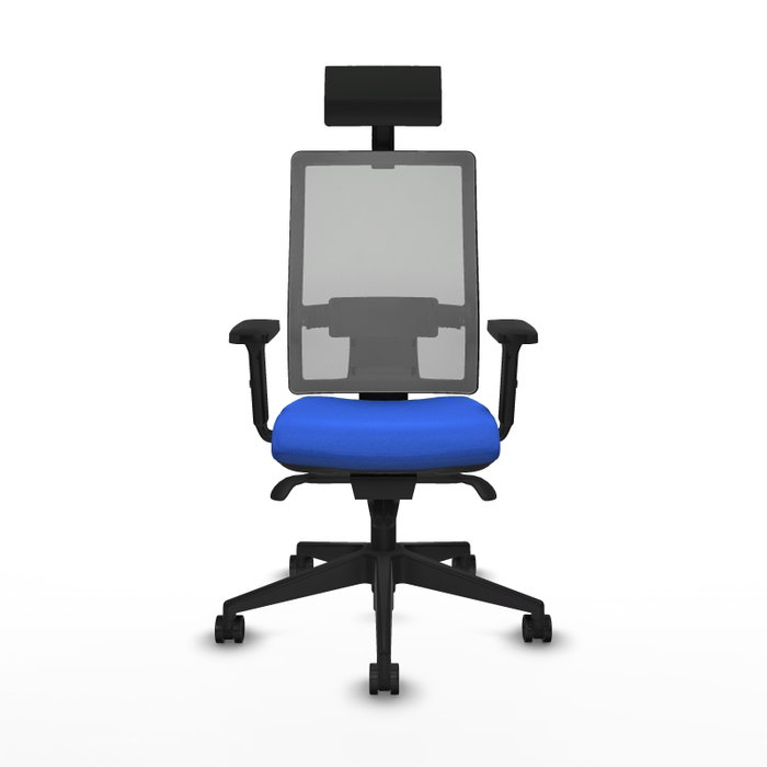 PIQUERAS Y CRESPO Silla de oficina Horna con mecanismo Sincro, Azul y Gris PIQUERAS Y CRESPO Silla de oficina Horna con mecanismo Sincro, Azul y Gris