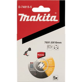 Makita Discos de Corte 76x1,0x10mm (Pack de 5)