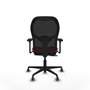 PIQUERAS Y CRESPO Silla de oficina Jorquera con mecanismo Sincro/Traslack Rojo/Negro