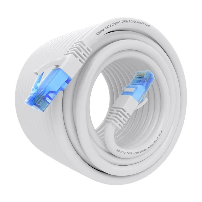 Aisens Cable de Red RJ45 Cat.6 UTP AWG26 CCA 20m Blanco
