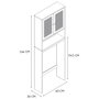 Home Deco Factory Mueble WC Bali 60x20 H.166 cm