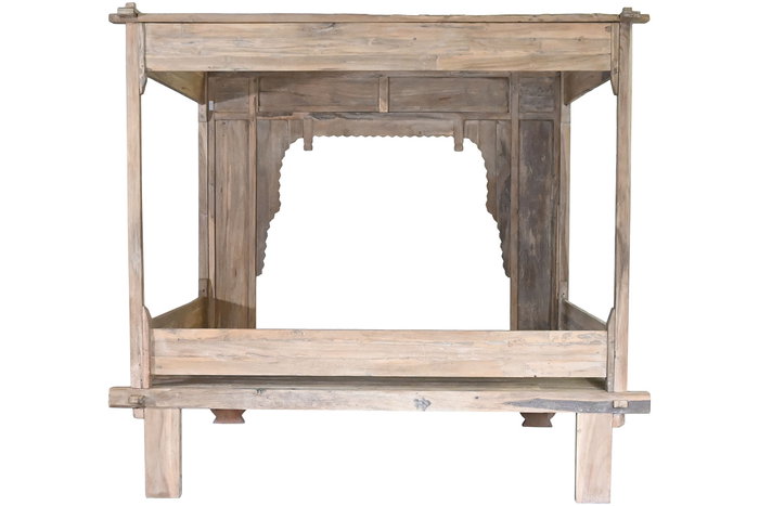 DKD Home Decor Indo 1c25 Cama Con Dosel Natural Teca 160 x 206 x 225 cm DKD Home Decor Indo 1c25 Cama Con Dosel Natural Teca 160 x 206 x 225 cm