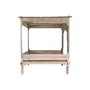 DKD Home Decor Cama con Dosel de Teca Tallada Decapé Natural