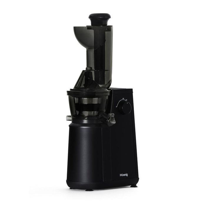 Hkoenig Extractor de jugos extra lento Vitamin+ GSX24, 400 W, 1 L, Negro