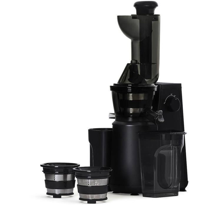 Hkoenig Extractor de jugos extra lento Vitamin+ GSX24, 400 W, 1 L, Negro