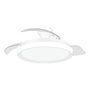 Philips Bliss White Sparkle - Ventilador de Techo LED 3 CCT con Aspas Retráctiles Transparentes, Blanco Estrellado, ⌀106 cm, Motor DC 28W, Mando a Distancia