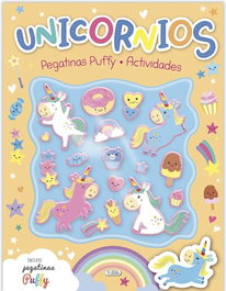 SALDAÑA Puffy Stickers Book - Unicornios