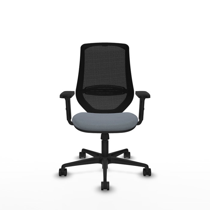PIQUERAS Y CRESPO Silla de oficina Mardos con mecanismo Sincro, Gris y Negro