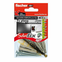 Fischer Kit de fijación Solufix para TV plana y microondas 502690